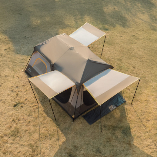 Палатка шестиместная Naturehike Cape 8.4 CNK2450WS050 с быстрым раскрытием, серо-коричневая