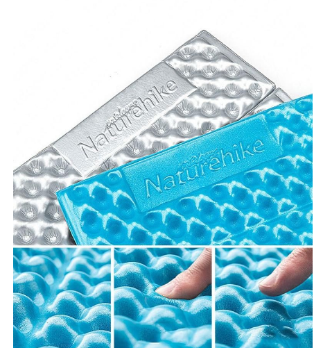 Коврик складной IXPE Naturehike NH20FCD07, алюминиевая пленка, 25 мм, голубой