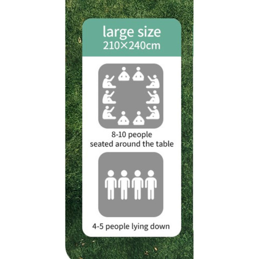 Коврик для пикника Naturehike 210*240 CNK2350WS010, светло-салатовый