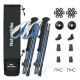 Комплект из пятисекционных складных трекинговых палок Naturehike CNK2450DS013 Gale Pro, 115-135 см, 2 шт, синие