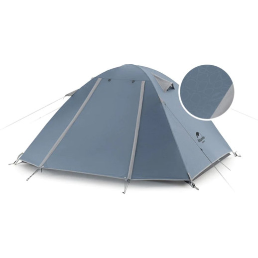 Палатка четырехместная Naturehike P-Series NH18Z044-P, 210T/65D, темно-синий