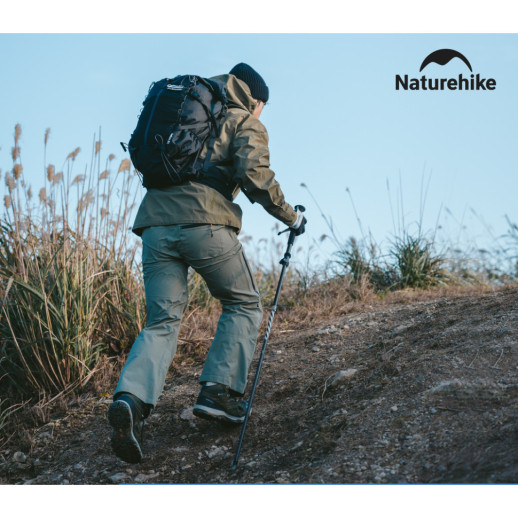 Комплект из пятисекционных складных трекинговых палок Naturehike CNK2450DS013 Gale Pro, 115-135 см, 2 шт, черные