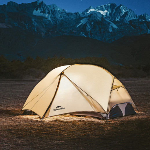 Палатка двухместная ультралегкая Naturehike Mongar UL CNK2550WS016, коричневая