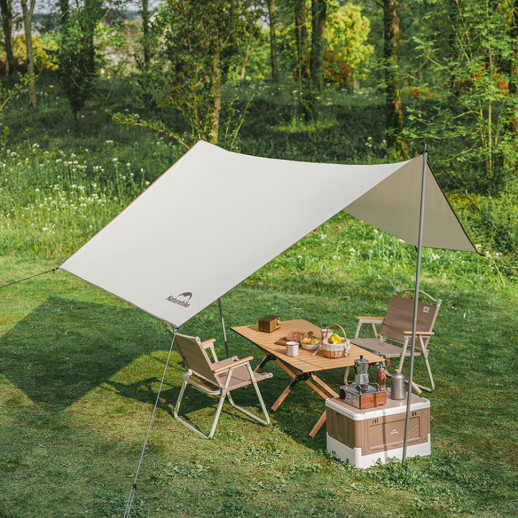Палатка трехместная автоматическая с тентом Naturehike Ango Picnic CNK2450WS021, коричневая