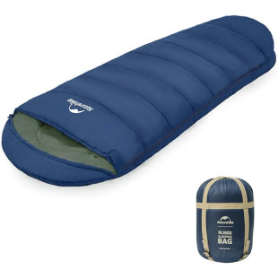 Спальник с капюшоном Naturehike MJ600 CNK2300SD014, темно-голубой