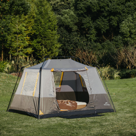 Палатка четырехместная Naturehike Cape Series 5.2 CNK2450WS037, серо-коричневая