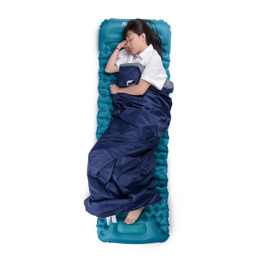 Спальник сверхлегкий Naturehike LW180 NH21MSD04 правый, (15°C), p-p XL, темно-голубой