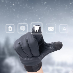 Перчатки влагозащитные Naturehike NH19S005-T, размер XL, темно-голубые