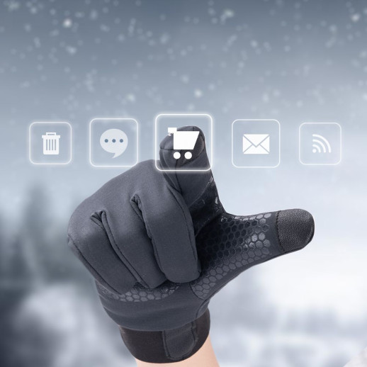 Перчатки влагозащитные Naturehike NH19S005-T, размер XL, темно-голубые