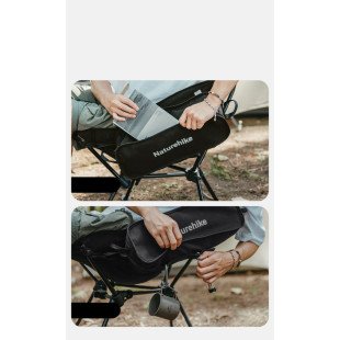 Кресло складное Naturehike Clamshell 001 Triangle Folding Moon Chair, черный