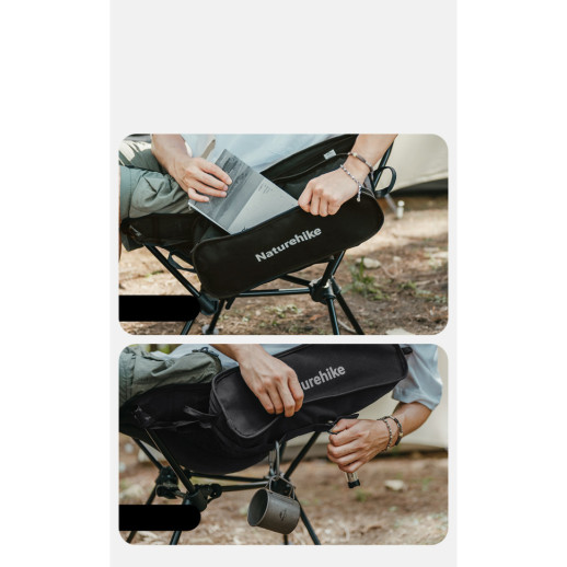 Кресло складное Naturehike Clamshell 001 Triangle Folding Moon Chair, черный