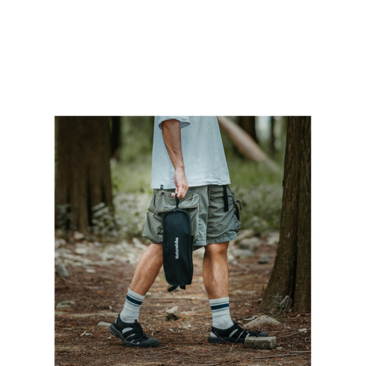 Кресло складное Naturehike Clamshell 001 Triangle Folding Moon Chair, черный