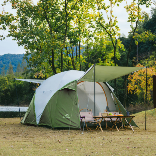 Палатка четырехместная Naturehike KOTA 4 CNK2450WS041, темно-зеленая