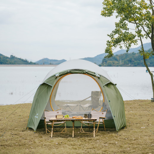 Палатка четырехместная Naturehike KOTA 4 CNK2450WS041, темно-зеленая
