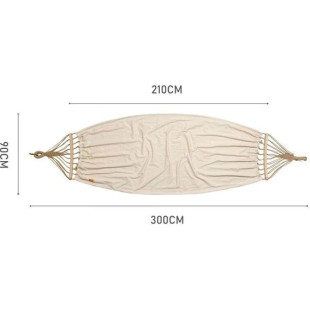 Гамак одноместный без опрокидывания Naturehike NH20DC001, хлопок, бежевый