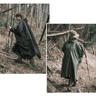 Плащ-дождевик Naturehike NH21FS036, p-p L, черный