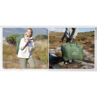 Спальный мешок двухместный с подушками Naturehike CNK2350WS019, зеленый