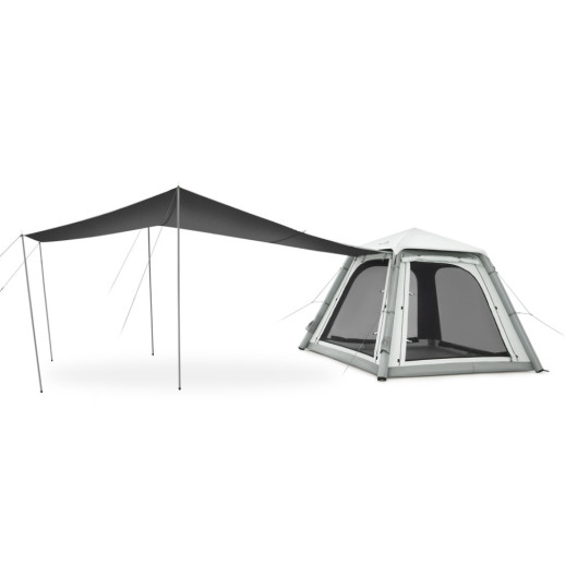 Палатка четырехместная автоматическая надувная с тентом Naturehike Ango CNK2550WS017, серая