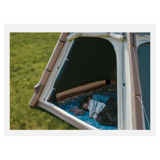 Палатка четырехместная автоматическая надувная с тентом Naturehike Ango CNK2550WS017, серая